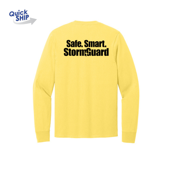 Unisex Long Sleeve Crew T-Shirts - Yellow
