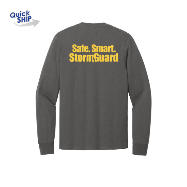 Unisex Long Sleeve Crew T-Shirts - Charcoal