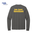 Unisex Long Sleeve Crew T-Shirts - Charcoal