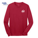 Long Sleeve Crew T-Shirts - Red